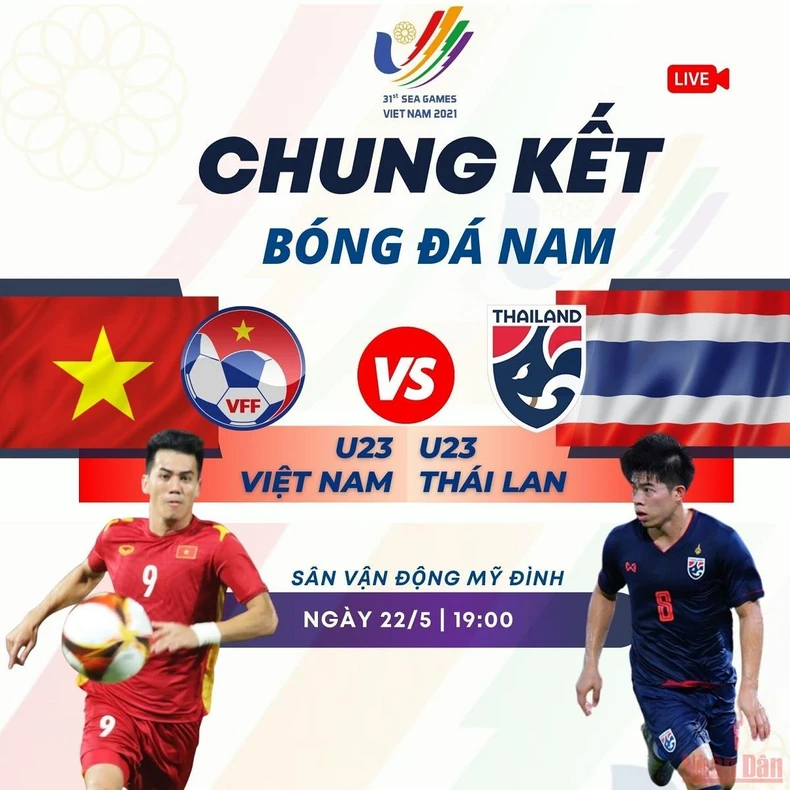 Tương quan U23 Việt Nam-U23 Thái Lan trước chung kết bóng đá nam SEA Games 31 -0