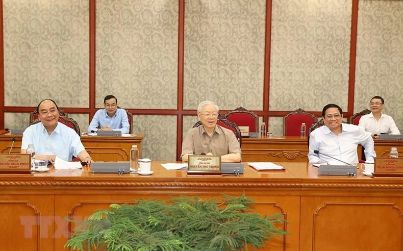 Tổng Bí thư chủ trì họp Bộ Chính trị, Ban Bí thư -0