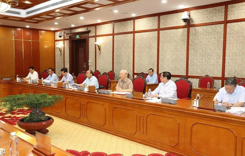 Tổng Bí thư chủ trì họp Bộ Chính trị, Ban Bí thư -0