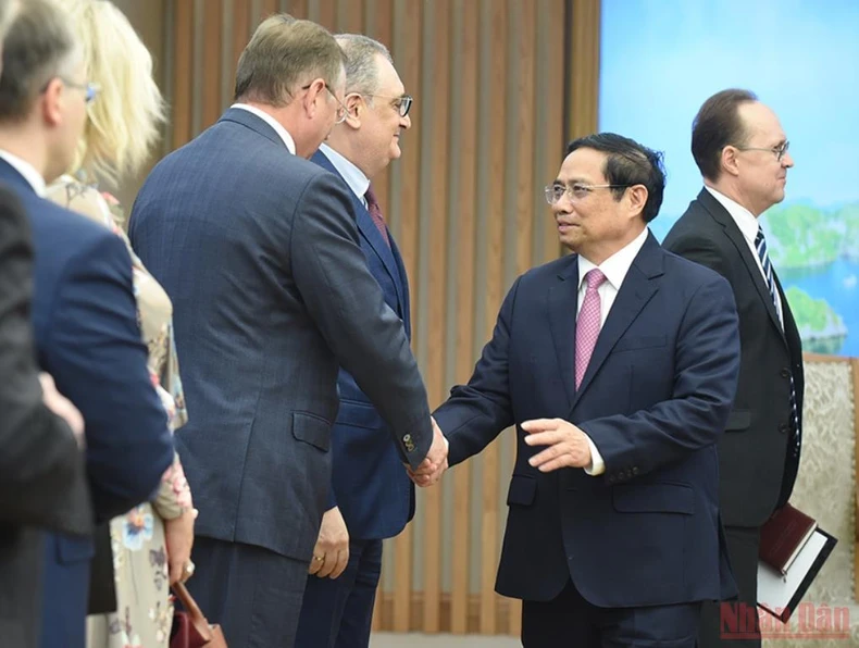 Thủ tướng Phạm Minh Chính tiếp Bộ trưởng Ngoại giao Nga Sergey Lavrov -0