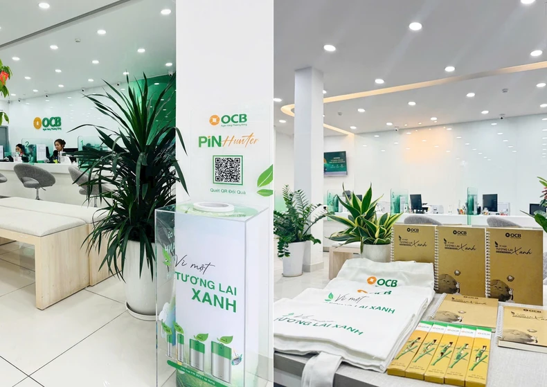 OCB triển khai chương trình thu pin cũ - đổi quà xanh ảnh 1