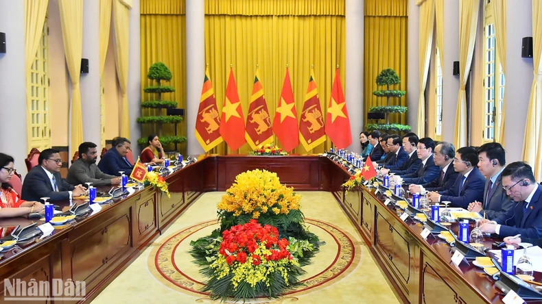 Chủ tịch nước Lương Cường hội đàm Tổng thống Sri Lanka Anura Kumara Dissanayaka ảnh 3