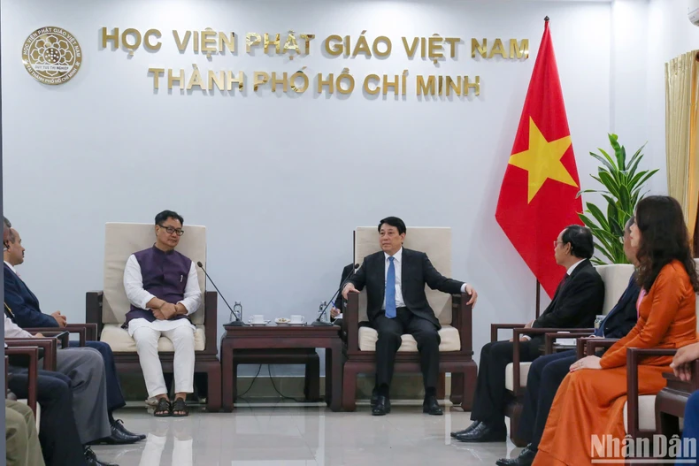 Chủ tịch nước Lương Cường tiếp Bộ trưởng Các vấn đề nghị viện và dân tộc thiểu số Ấn Độ Kiren Rijiju ảnh 2
