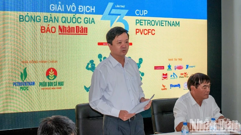 Giải vô địch bóng bàn quốc gia Báo Nhân Dân lần thứ 43 sẽ đưa tin tức trực tuyến ảnh 2