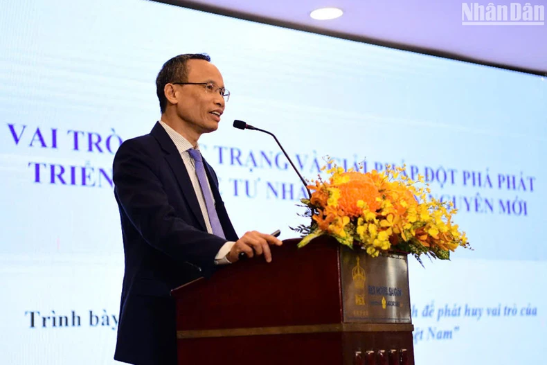 Hội thảo "Tháo gỡ bất cập chính sách để phát huy vai trò của kinh tế tư nhân trong nền kinh tế Việt Nam" ảnh 6