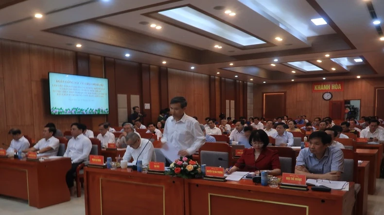 Đoàn công tác của Bộ Chính trị làm việc với Thường vụ Tỉnh ủy Ninh Thuận và Khánh Hòa ảnh 1