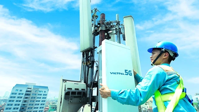 Viettel triển khai phát sóng thử nghiệm mạng 5G tại Hà Nội. Ảnh: VIETTEL