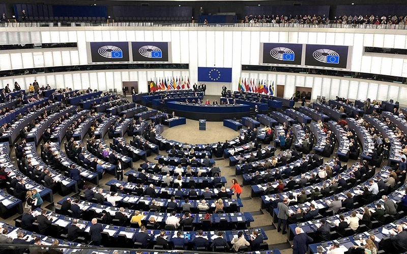 Nghị viện châu Âu (EP) bỏ phiếu phê chuẩn EVFTA và EVIPA giữa Liên hiệp châu Âu và Việt Nam tại phiên họp toàn thể ngày 12-2. Ảnh tư liệu