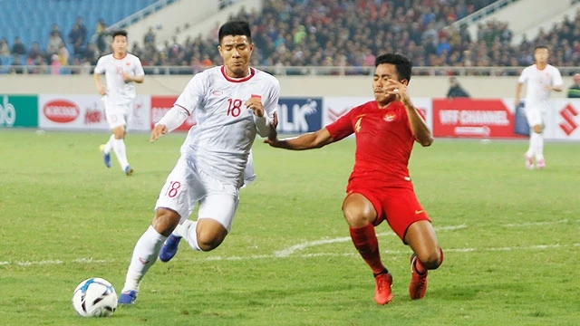 Trận Việt Nam - Indonesia tại vòng loại World Cup 2022 sẽ dời sang ngày 12-11. Ảnh: LÊ MINH