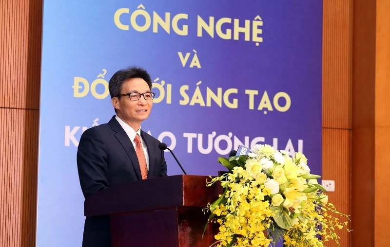 Phó Thủ tướng Vũ Đức Đam phát biểu tại Lễ kỷ niệm chào mừng Ngày Khoa học – Công nghệ Việt Nam 18-5.