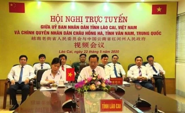 Hội nghị trực tuyến tháo gỡ khó khăn, thúc đẩy thông quan hàng hóa tại Cửa khẩu Kim Thành (Việt Nam) - Bắc Sơn (Trung Quốc).