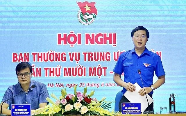 Đồng chí Lê Quốc Phong phát biểu ý kiến tại Hội nghị.