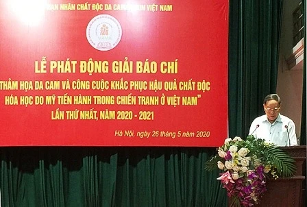 Thượng tướng Nguyễn Văn Rinh phát biểu ý kiến tại Lễ phát động.