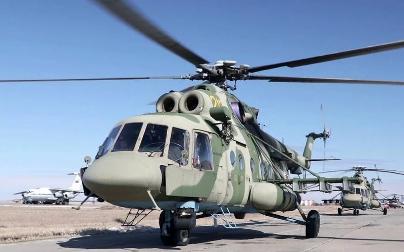 Máy bay Mi-8 của quân đội Nga. (Ảnh: TASS)