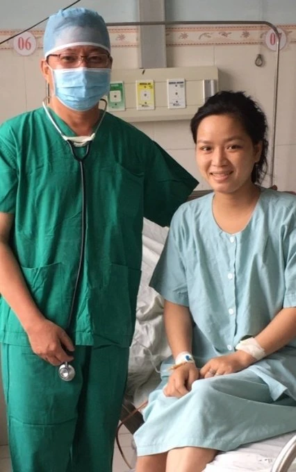 Chị Yến đã khỏe mạnh trở lại sau ca phẫu thuật nội soi.