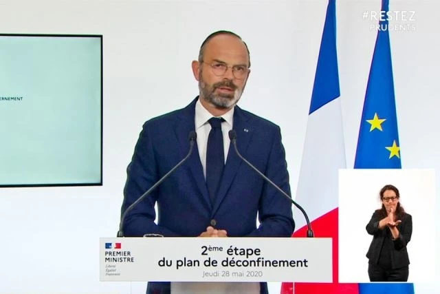 Thủ tướng Edouard Philippe công bố giai đoạn 2 của lộ trình dỡ bỏ phong tỏa.