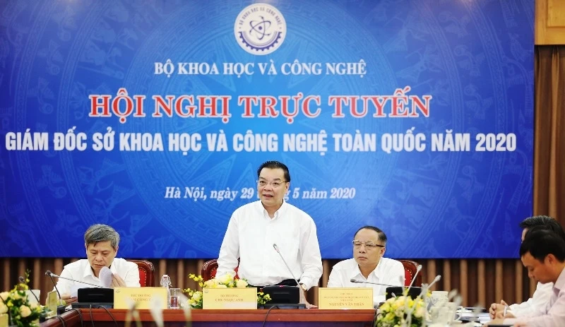 Bộ trưởng Chu Ngọc Anh phát biểu tại Hội nghị.