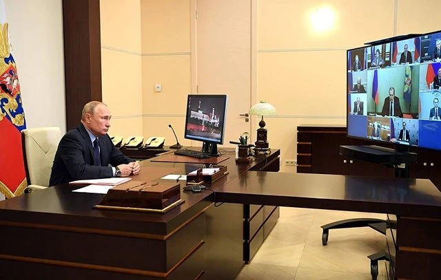 Tổng thống V. Putin họp trực tuyến với các Ủy viên thường trực Hội đồng An ninh quốc gia Nga