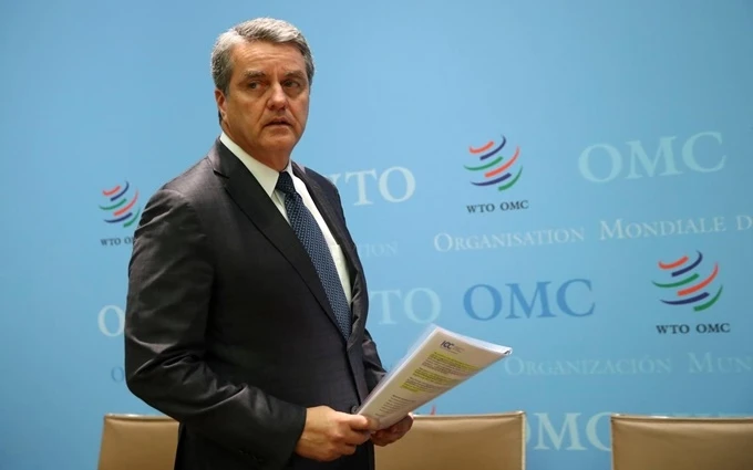 Tổng Giám đốc Azevedo tham dự hội nghị của Đại hội đồng WTO tại trụ sở của tổ chức này ở Geneva, ngày 10-12-2019. (Ảnh: Reuters)