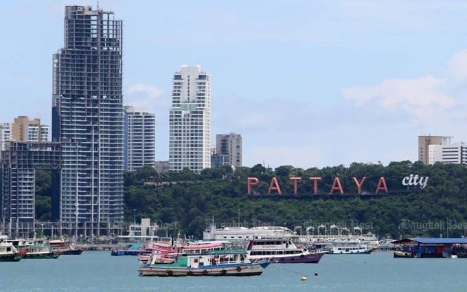 Thành phố Pattaya, một trong những điểm thu hút khách du lịch hàng đầu tại Thái Lan. (Ảnh: Bangkok Post)