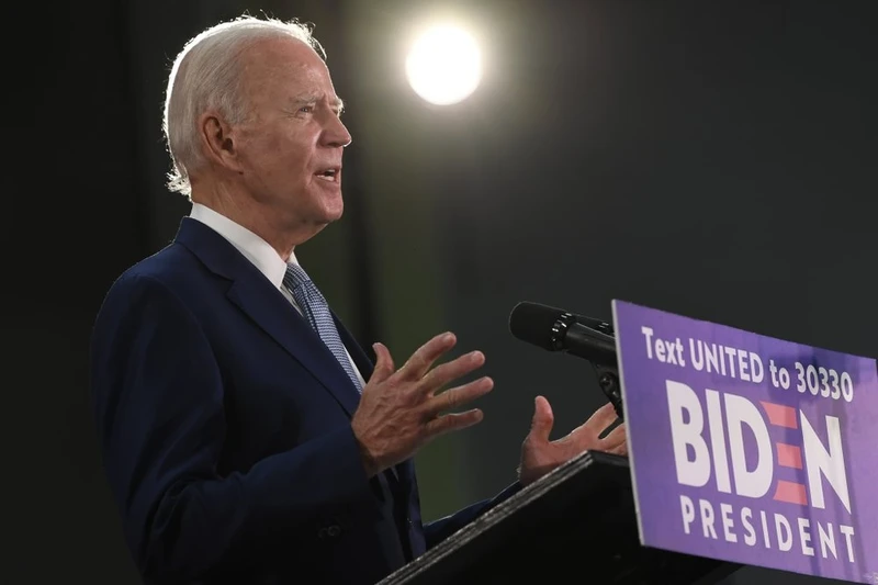 Cựu Phó Tổng thống Mỹ Joe Biden đã chính thức trở thành đại diện của đảng Dân chủ tham gia cuộc bầu cử Tổng thống Mỹ vào tháng 11-2020 (Ảnh: AP)