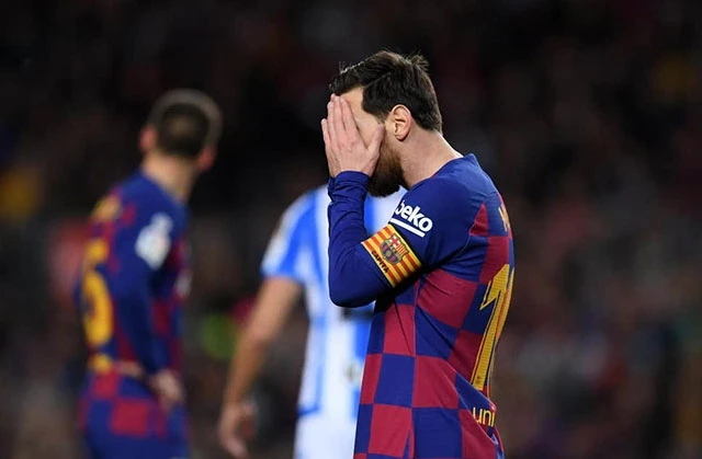 Messi gặp chấn thương cơ đùi trước thềm La Liga trở lại. Getty Images