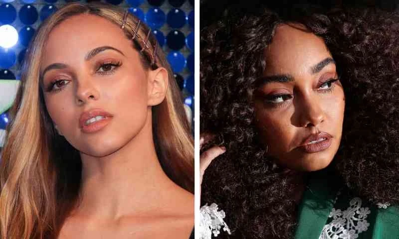 Trí thông minh nhân tạo của Microsoft đã minh họa một câu chuyện về ca sĩ Little Mix Jade Thirlwall (trái) bằng hình ảnh của người bạn cùng nhóm Leigh-Anne Pinnock (phải). Ảnh: Getty Images.