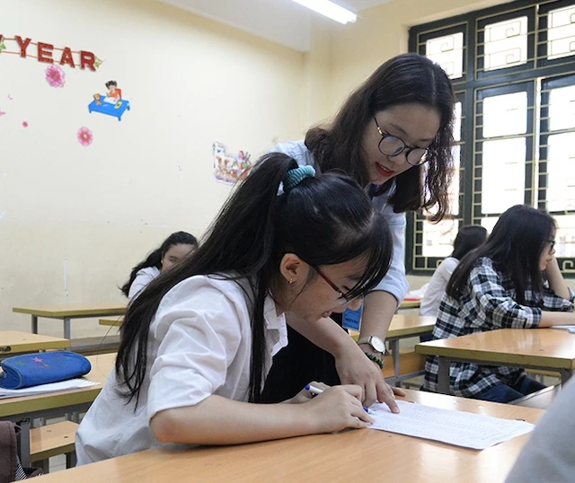 Tại kỳ tuyển sinh vào lớp 10 của Hà Nội năm học 2019-2020 (Ảnh: THUỶ NGUYÊN)