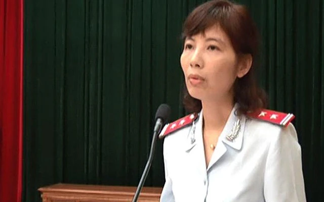 Bà Nguyễn Thị Kim Anh, Phó trưởng Phòng Phòng chống tham nhũng thanh tra Bộ Xây dựng.