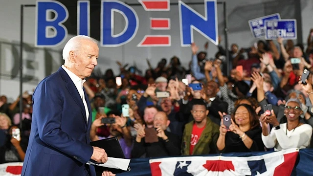 Ứng cử viên tổng thống của đảng Dân chủ Joe Biden tại một cuộc vận động tranh cử. Ảnh: CNN