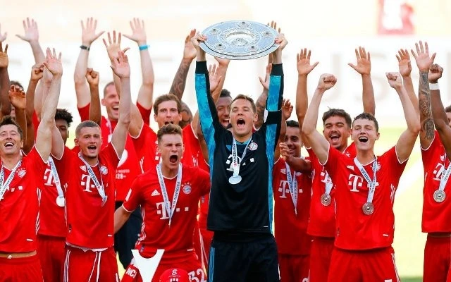 Bayern Munich lần thứ tám liên tiếp lên ngôi vô địch Bundesliga. (Ảnh: Bundesliga)