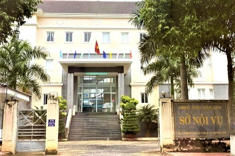 Sở Nội vụ tỉnh Đắk Lắk nơi ông Trần Văn Tuệ công tác.