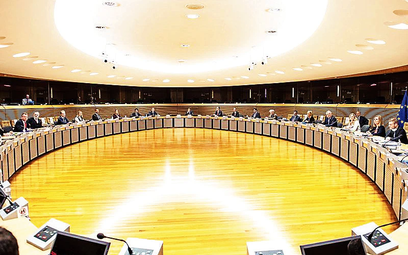 Các đại diện của EU và Anh đàm phán tại Brúc-xen, Bỉ. Ảnh ỦY BAN CHÂU ÂU