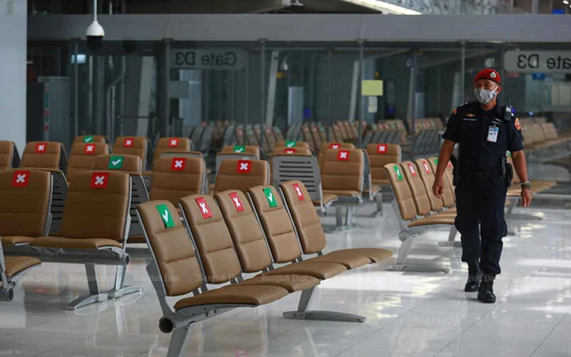 Sân bay Suvarnabhumi của Thái Lan đã sẵn sàng đón du khách quốc tế. (Ảnh: Bangkok Post)