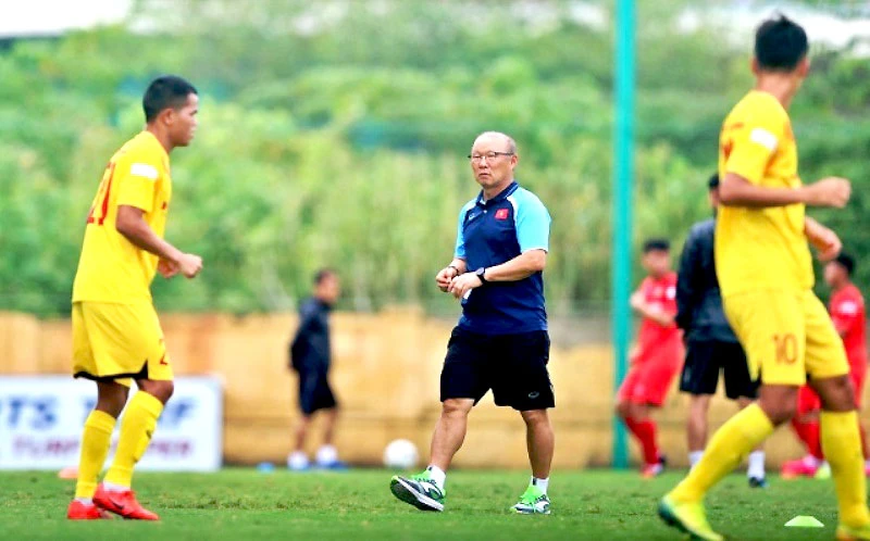 Thầy Park sẽ cần thêm thời gian để xây dựng đội hình cho đội tuyển U22 Việt Nam.  