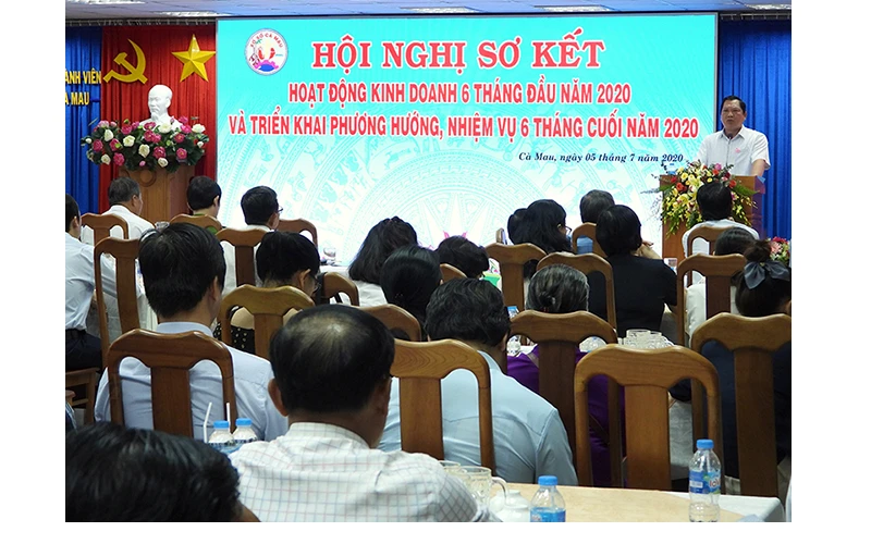 Hội nghị triển khai nhiệm vụ hoạt động kinh doanh sáu tháng cuối năm 2020 của XSCM sáng 5-7.