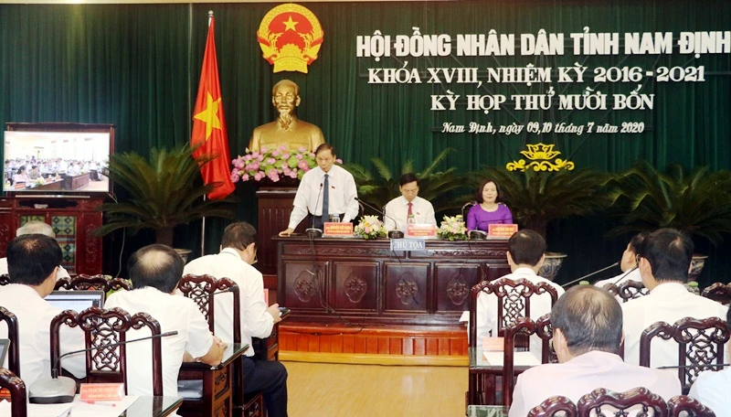 Kỳ họp thứ 14, khóa XVIII, nhiệm kỳ 2016-2021 HĐND tỉnh Nam Định. 