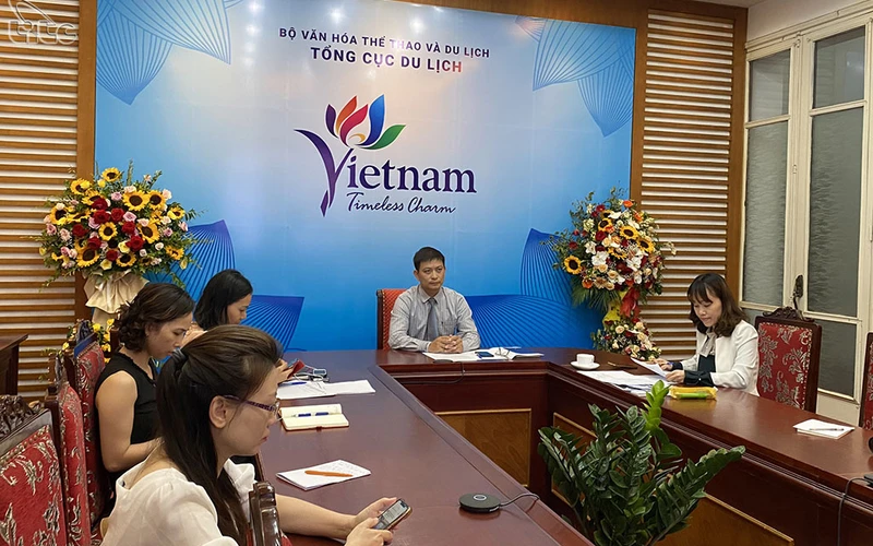 Hội thảo trực tuyến nhằm kết nối và cập nhật thông tin du lịch Việt Nam và Hàn Quốc (Ảnh: TCDL)
