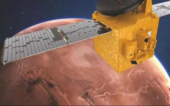 Tàu thăm dò quỹ đạo sao Hỏa có tên Amal (Hy vọng) là sứ mệnh liên hành tinh đầu tiên của Các tiểu vương quốc A-rập thống nhất. Nguồn: CNN.