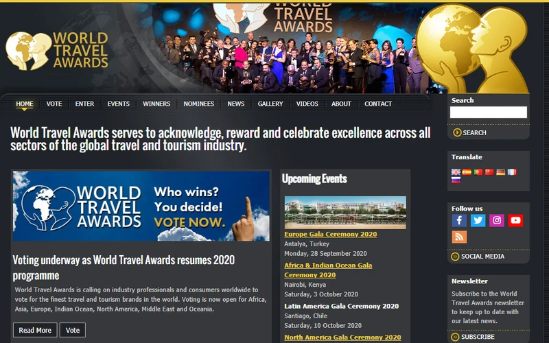 Truy cập website: www.worldtravelawards.com để bình chọn cho du lịch Việt Nam.