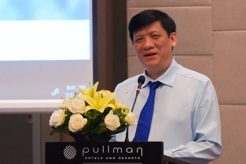 GS, TS Nguyễn Thanh Long, quyền Bộ trưởng Y tế phát biểu tại hội thảo.
