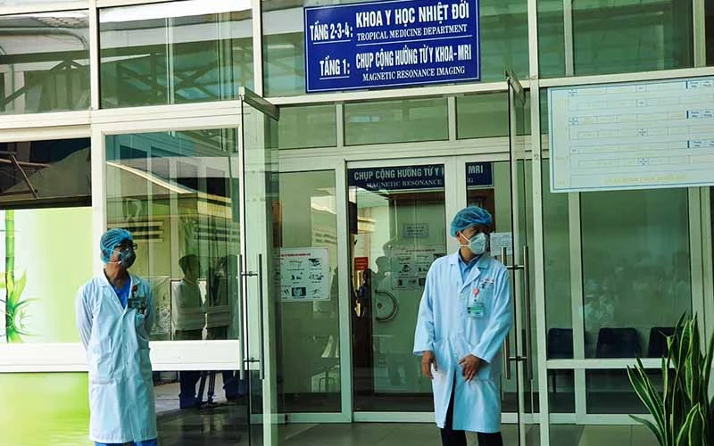 Khu vực cách li điều trị bệnh nhân Covid-19, Bệnh viện Đà Nẵng.