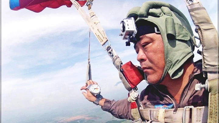 Ảnh: Trung tá Đặng Thành Chung tự chụp 