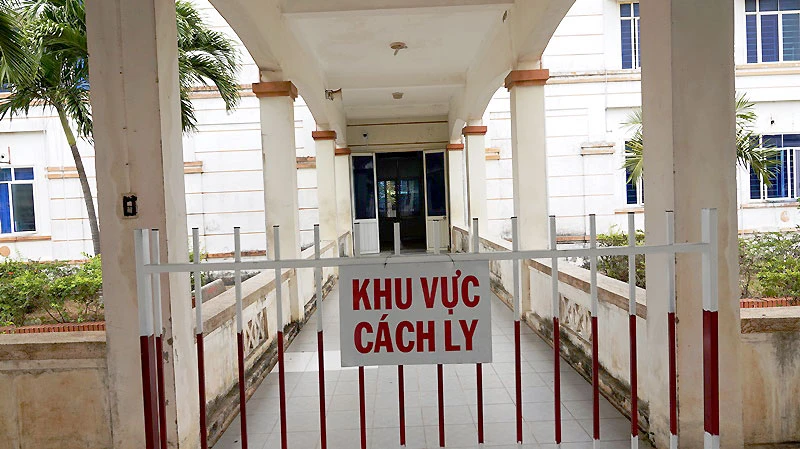 Cơ sở 2, Trung tâm y tế huyện Bình Sơn, nơi BN419 đang điều trị.
