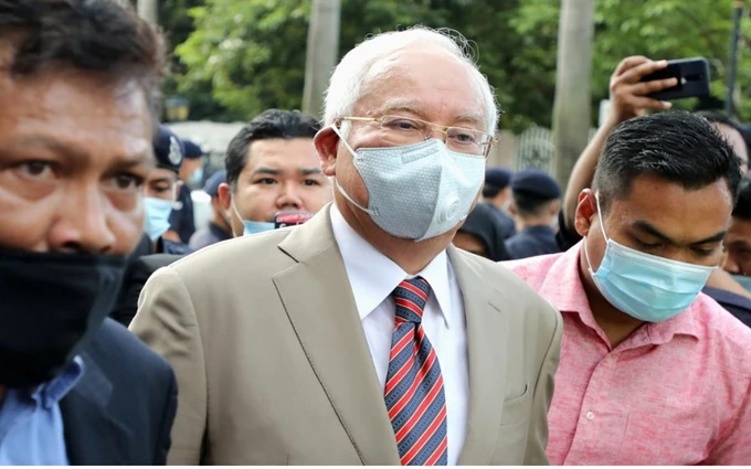 Ông Razak tới Tòa án thượng thẩm ở Kuala Lumpur, ngày 28-7. (Ảnh: Reuters)