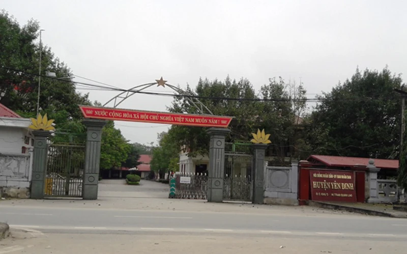 Trụ sở cơ quan HĐND-UBND huyện Yên Định, tỉnh Thanh Hóa.