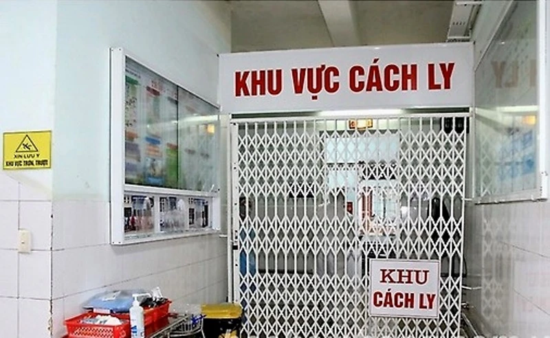 Khu vực cách ly y tế tại Bệnh viện hữu nghị Việt Tiệp Hải Phòng.