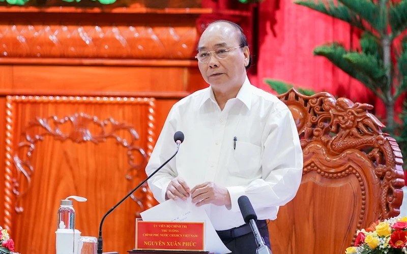 Thủ tướng Nguyễn Xuân Phúc làm việc với các tỉnh, thành phố vùng đồng bằng sông Cửu Long