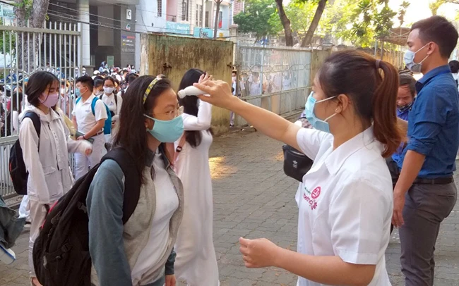 Các trường học tại Đà Nẵng tuân thủ nghiêm ngặt quy trình phòng, chống dịch Covid-19.