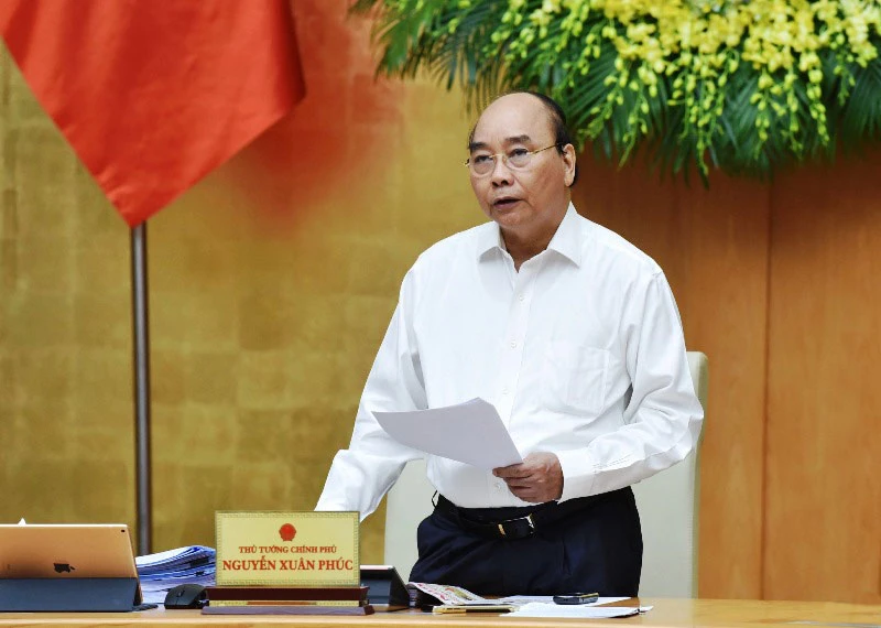 Thủ tướng Nguyễn Xuân Phúc chủ trì phiên họp Chính phủ thường kỳ tháng 7.